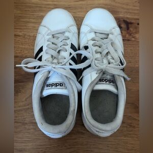 Adidas Classic White and Black Sneakers